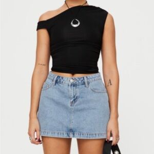 Princess Poly Denim Mini Skirt